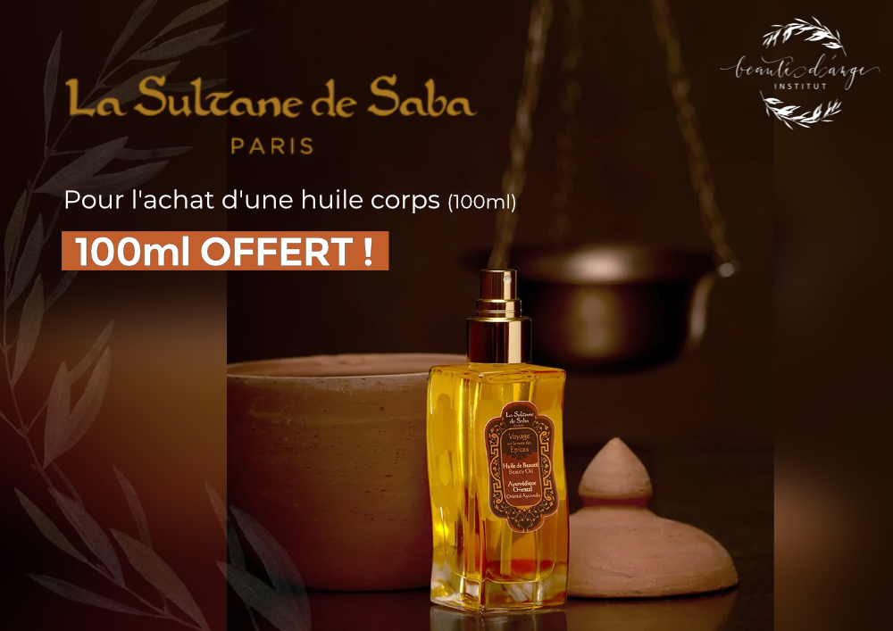 100 ml offert huile corps la sultane de saba