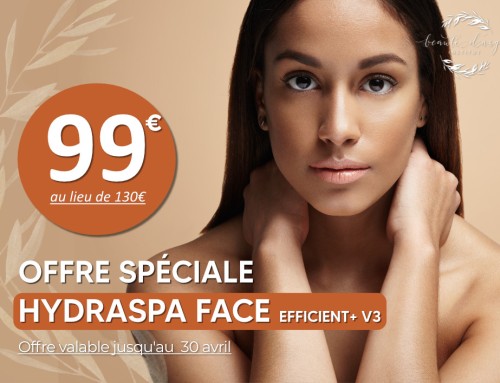 Offre spéciale : Soin HydraSpa Face Efficient+ à 99€ au lieu de 130€ !