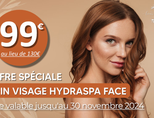 Offre : le soin visage HydraSpa Face au tarif de 99€ au lieu de 130€ !